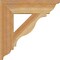 Ekena Millwork Funston Traditional Rough Sawn Bracket, Western Red Cedar, 4"W x 18"D x 18"H BKT04X18X18FST01RWR - alternate 3